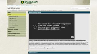 Online+ - Hybrid Instruction - Guides at Rasmussen College