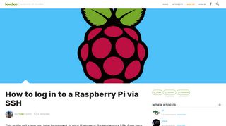 How to log in to a Raspberry Pi via SSH - howchoo