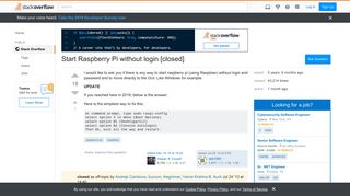 Start Raspberry Pi without login - Stack Overflow
