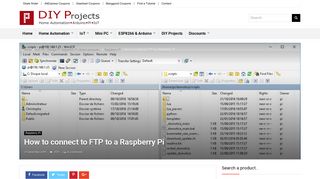 How to connect to FTP to a Raspberry Pi [Original Post] - on DIY Projects