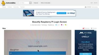 Beautify Raspberry Pi Login Screen: 4 Steps
