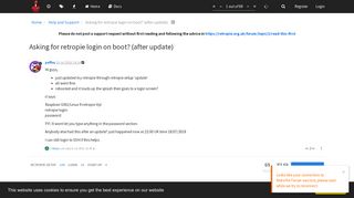 Asking for retropie login on boot? (after update) - RetroPie Forum
