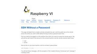 SSH Without a Password | Raspberry VI