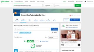 Renovision Automation Services Reviews | Glassdoor