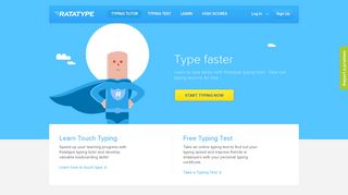Ratatype — Online Typing Tutor and Typing Lessons