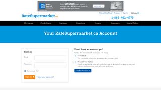 RateSupermarket.ca User Login
