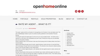 Rate My Agent….what is it? | Open Home Online