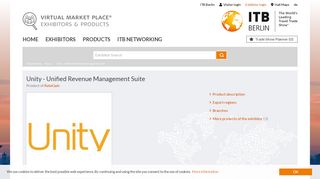 Unity - Unified Revenue Management Suite: RateGain - ITB Berlin ...