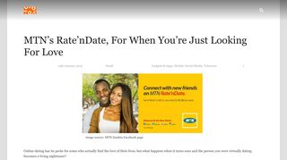 MTN's Rate'nDate, For When You're Just Looking For Love ...
