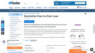 RateSetter P2P Loan Review - Rates, fees | finder.com.au
