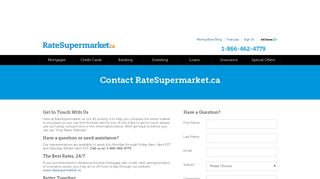 Contact Us - RateSupermarket