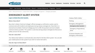 Emergency Alert System - BatesTech - BatesTech