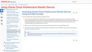 Accessing Oracle Cloud Infrastructure Ravello Service Using the Web ...