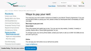 Ways To Pay Your Rent - Raven Housing Trust