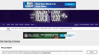 Ravens Digital Tickets FAQ | Baltimore Ravens – baltimoreravens.com