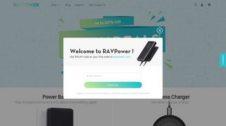 RAVPower - Premium Portable Charger, External Battery, USB wall ...