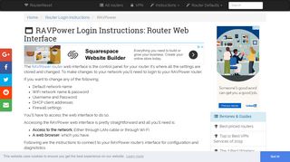 RAVPower Login: How to Access the Router Settings | RouterReset