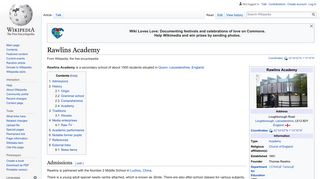 Rawlins Academy - Wikipedia
