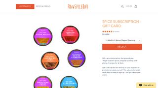Spice Subscription Gift - Give Spices All Year | RawSpiceBar