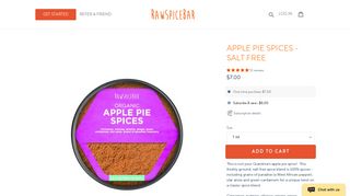 The Best Apple Pie Spices - Salt Free | RawSpiceBar Spices