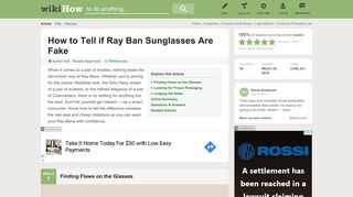 3 Ways to Tell if Ray Ban Sunglasses Are Fake - wikiHow
