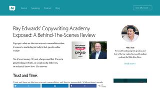 Ray Edwards' Copywriting Academy Exposed: A Behind-The-Scenes ...