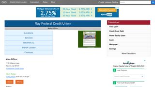 Ray Federal Credit Union - Kearny, AZ - Credit Unions Online