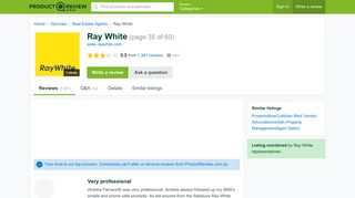 Ray White Reviews (page 35) - ProductReview.com.au