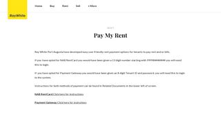 Pay My Rent - Rent - Ray White Port Augusta | Whyalla