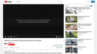 Lighthouse v5 Update for Raymarine Multifunction Displays - YouTube