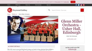Glenn Miller Orchestra - Usher Hall, Edinburgh - | Raymond Gubbay