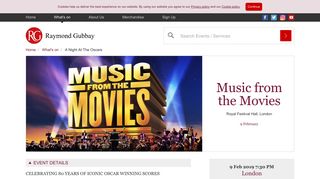 Music from the Movies - | Raymond Gubbay