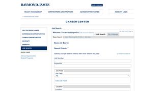 Raymond James Career Center | Job Search