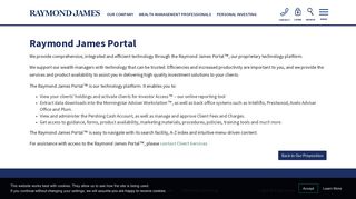 Raymond James Portal | Raymond James Investment Services