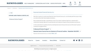 Raymond James Financial Services, Inc. - About Us | Raymond James