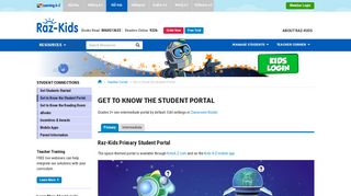 Get to Know the Student Portal - Raz-Kids