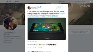 Arena of Valor on Twitter: 