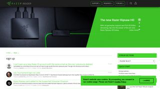 Razer Insider | Forum - sign up