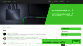 Razer Insider | Forum - login