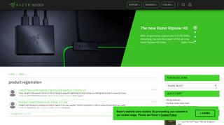 Razer Insider | Forum - product registration