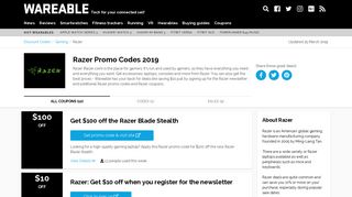 Razer Promo Codes & Coupons - February 2019 - Wareable