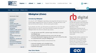 RBdigital (Zinio) | Regina Public Library