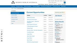 Careers | RBA: Current Opportunities