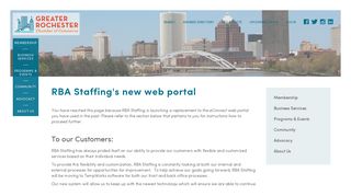 RBA Staffing's new web portal - Greater Rochester Chamber of ...