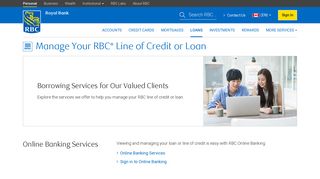 Manage Your RBC Line of Credit or Loan - RBC Royal Bank