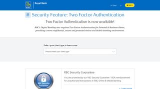 Caribbean - Security Feature: Two Factor ... - RBC Royal Bank