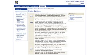 Online Banking - RBC - About RBC