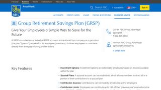 Group Retirement Savings Plan (GRSP) - RBC Royal Bank