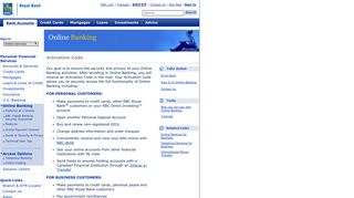 RBC Royal Bank - Online Banking