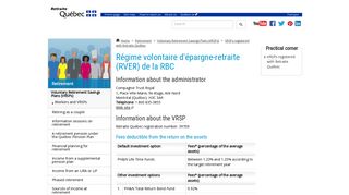 Retraite Québec - Régime volontaire d'épargne-retraite (RVER) de la ...